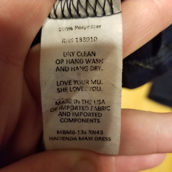 Show Me Your MuMu Hacienda maxi dress "Navy Crisp" - Picture 4 of 7